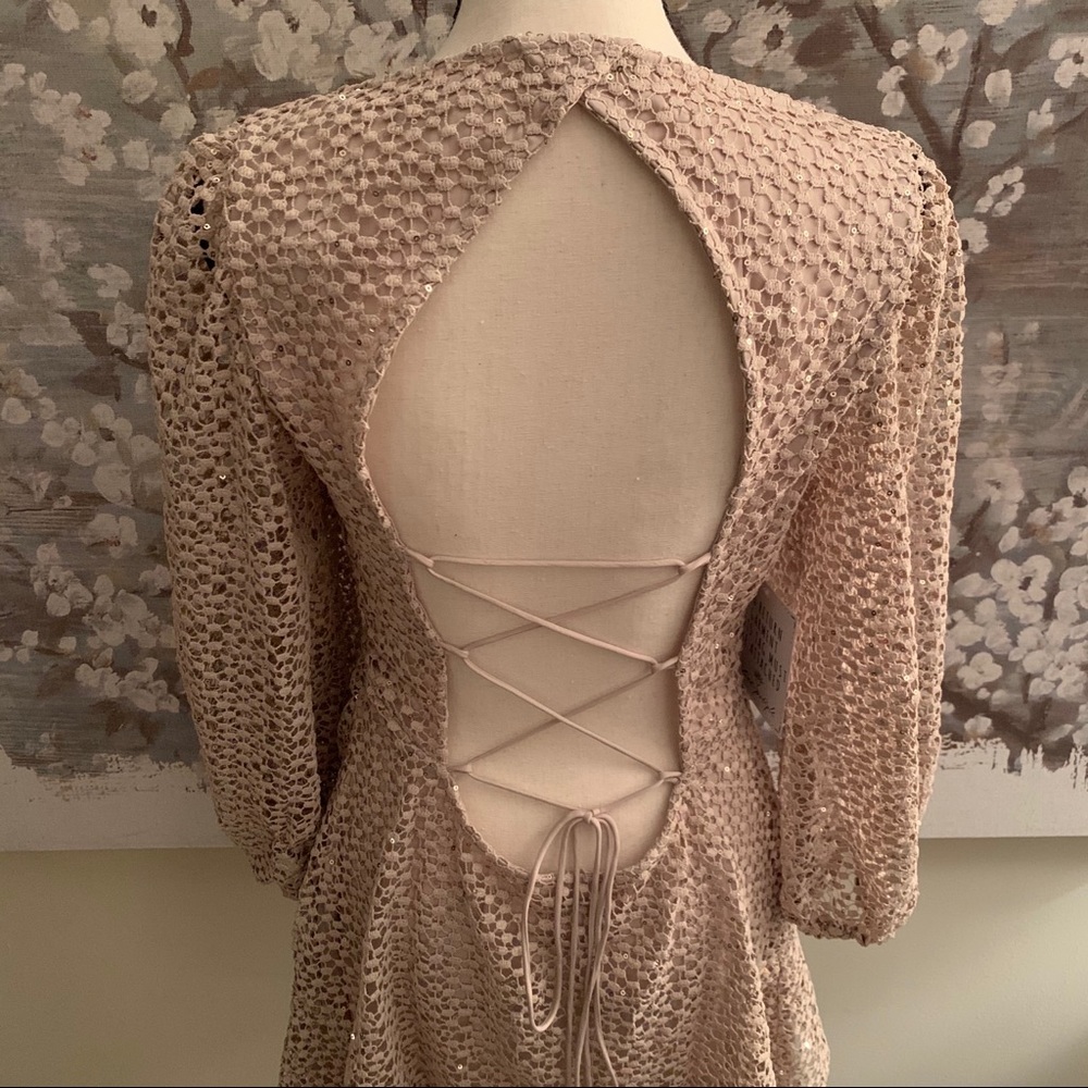 Free People Kaya Sequin Lace Dress - Picture 10 of 12